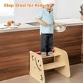 thumbnail image 2 of Costway Wooden Climbing Toy Triangle Climber Set of 2 with Seesaw Dual-sided Ramp Indoor Colorful, 2 of 10