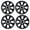 Black Lacquer（5112）, variant on 16" Set Of 4 Hubcaps Wheel Rims Cover Fit for 2009-2025 TOYOTA COROLLA/2023-2025 TOYOTA COROLLA HYBRID/2009-2014 TOYOTA MATRIX Compatible With Steel Wheels Snap On Installation(16-Inch,Lacquer)