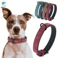 thumbnail image 2 of Deago Soft Padded Leather Dog Collar Adjustable & Durable Pet Collars for Small Medium Large Dogs Puppy Cat (Blue, M), 2 of 10