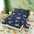 thumbnail image 2 of Erosebridal Dinosaur Skull Full Size Sheets, Dino Theme Bed Sheets, 4pcs (1 Flat Sheet, 1 Fitted Sheet and 2 Pillowcases), 2 of 6