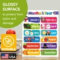 thumbnail image 3 of 12 Months of the Year Chart for Preschool to Grade 1 Kids – Colorful Educational Visual / Learning Aid Poster Decoration for Classroom or Home | Glossy Durable Cardstock | 8.5" x 11" | 5 per Pack, 3 of 5