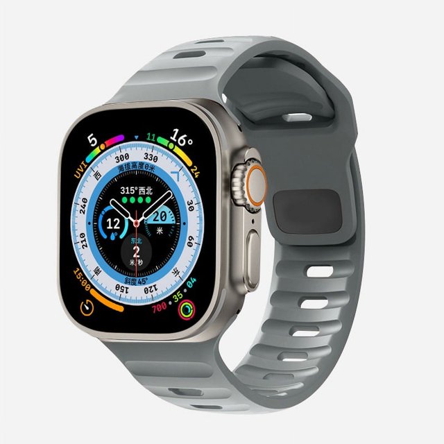 Correa de silicona suave para Apple Watch Band Ultra 49mm 44mm 45mm 42mm 41mm 42mm 38mm correa de reloj deportiva iwatch Serise 8 7 6 5 pulsera