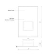 thumbnail image 2 of ER3005-MG-Kuzco Lighting-Sonic - 3 Inch 3W 1 LED Horizontal Rectangle Step Light   Marine Grey Finish, 2 of 2