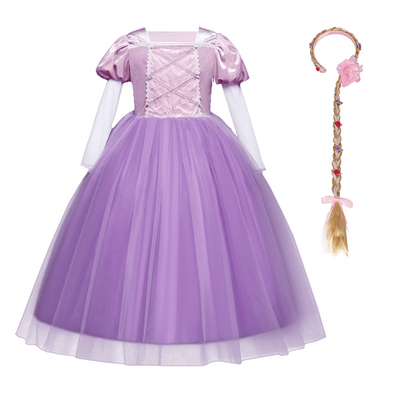 IBTOM CASTLE Girls Princess Dress Halloween Cosplay Fancy Dress up Christmas Birthday Party Long Maxi Puffy Dresses Carnival Evening Prom Ball Gown