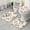 Pioneer Flower Floral-2, variant on Pioneer Flower Floral Print Pattern Bathroom Rugs Sets 3 Piece,Toilet Cover Set,Absorbent Non Slip Bathroom Mats Sets with U-Shaped Contour Rug Toilet Rug Set