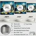thumbnail image 4 of Designart "Fluid Stone Blue and Yellow II" Abstract Marble Square Mirror Wall Decor Modern - Large Blue Square Bathroom Mirror - Square Printed Wall Mirror Art, 4 of 5