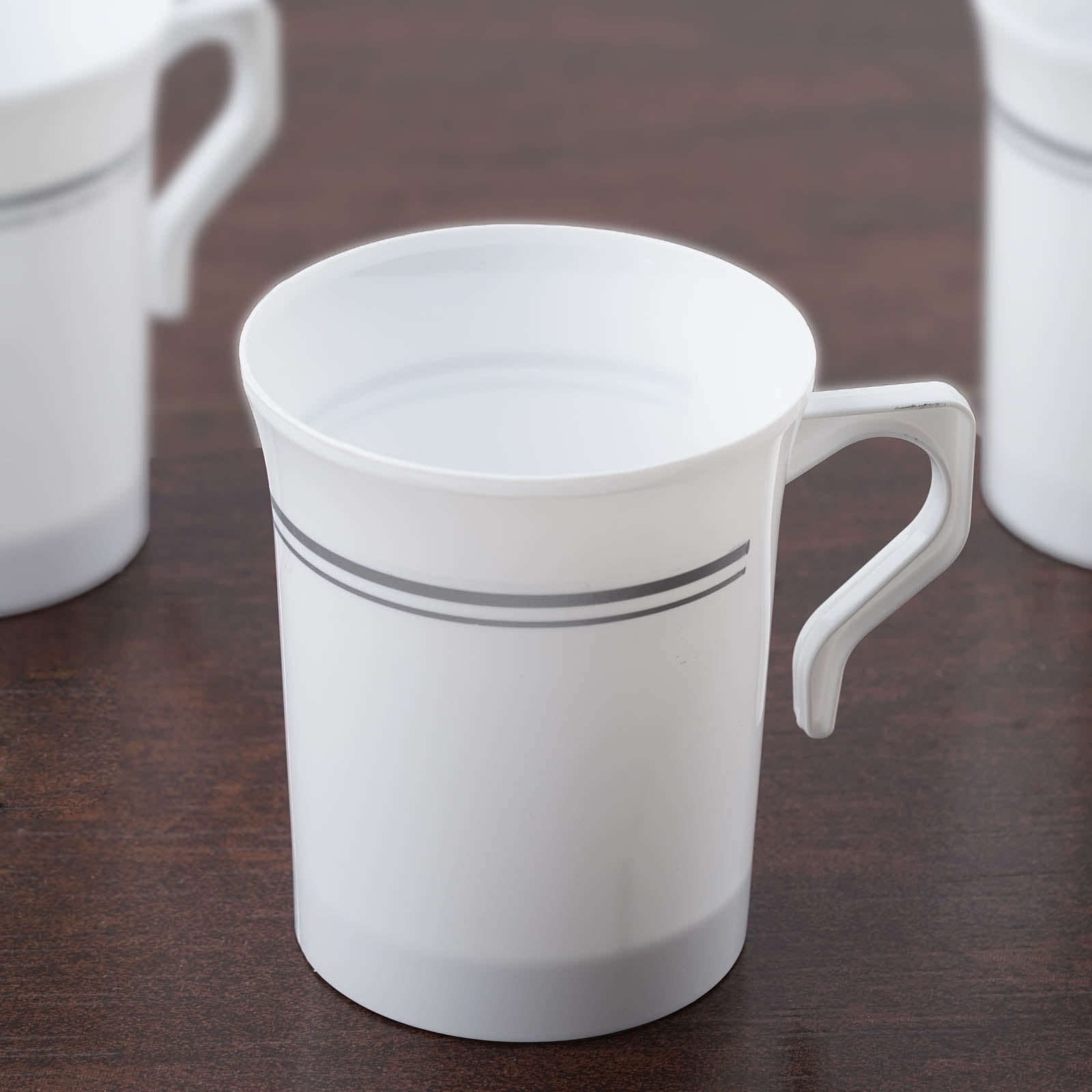 Efavormart 40 Pcs - 8oz Disposable Plastic Coffee Cups for Catering Wedding Birthday Party Banquet Events - Tres Chic Collection