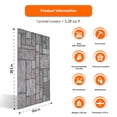 thumbnail image 2 of Izodekor 3D Brick Effect Wall Panels - Cladding, Stone Look, Styrofoam Facing for Living Room, 19x39 in, 3 Panels, Backyard K-04, 2 of 10