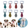 thumbnail image 4 of Shldybc Small Dog Ties, Pet Neck Tie Dog Neck Tie Striped Collar Bib Scarf Fake Neckline Water Towel Bow, Adjustable Pet Bow Ties for Puppy Neckties Grooming Bows Festival Photography Holiday Party, 4 of 5