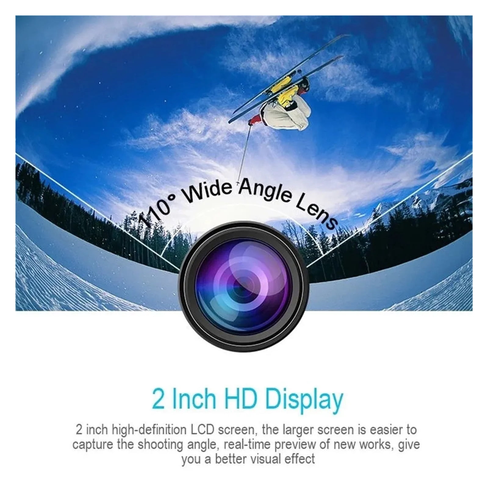 Mini HD 1080P Sports Action Waterproof Diving Recording Camera Full HD Cam Extreme Exercise Video Recorder Camcorder