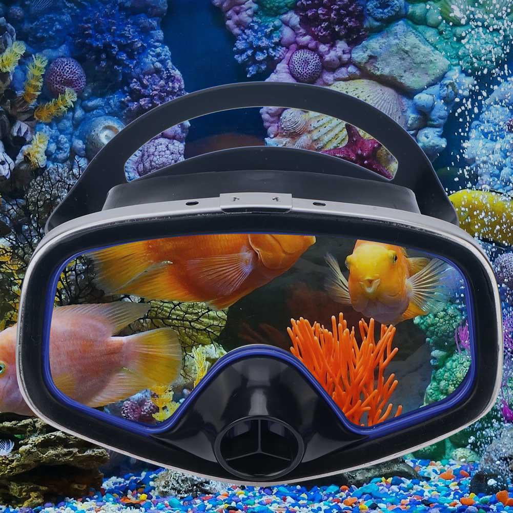 Scuba Mask Snorkel Mask Anti-Fog Tempered Glass Snorkeling Diving Mask Swimming Goggles for Adult 