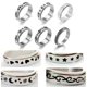 thumbnail image 5 of Anillos Giratorios De Acero Inoxidable De 6 Uds Para Mujeres Y Hombres, Anillos Para Dedos, Luna, Estrella, Dama, Meditación, Preocupación, Anillos Para Aliviar El Estrés Yuarrent AP006628-00, 5 of 6