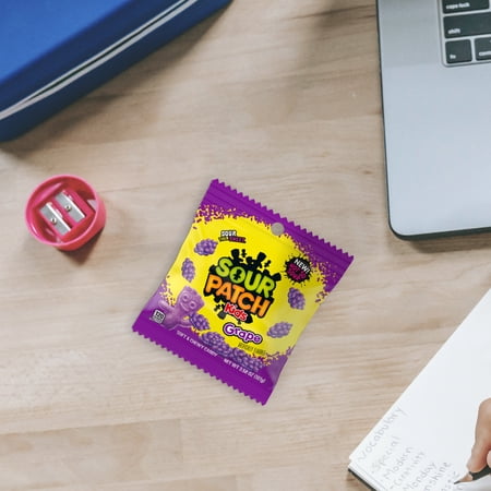 SOUR PATCH KIDS GRAPE SOFT & CHEWY CANDY, 3.58 OZ