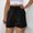 🔥 Black_New, variant on Dianli Skorts Tennis Womens Summer Leaf Print Pleated Tennis Skirt With Built In Short Quick Dry Stretchy Athletic Golf Running Yoga Two Piece Look Skort Skirts