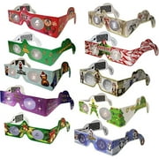 Christmas 3D Glasses - Holiday Eyes(R) - New for 2023 - 10 Pairs Variety Pack, Exclusively featuring the Christmas Nutcracker, Penguin, Teddy Bear, Candy Cane, Elf, Christmas Tree, plus more.
