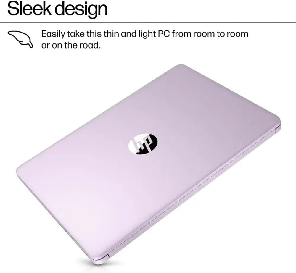 HP Laptop 14", Microsoft Office 365(one year), Intel Quad-Core N150 Processor, 4GB Memory, 256GB Storage(128GB eMMC+128GB SD Card), Webcam, HDMI, WiFi, USB-A&C, Fast Charge, Win 11 S