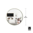 thumbnail image 4 of Miroir mural rond en métal Umbra Hubba, laiton, 4 of 6