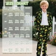 thumbnail image 7 of Xoenoiee Jamaica Flag Hibiscus Palm Tree Star Print Boys Suit Slim Fit Formal Suit Set with Adjustable Waist for Toddler Boy Teenage, Wedding, Graduation, Churches, 9-10 Years, 7 of 7