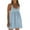 Blue, variant on Timegard Summer Dresses for Women U Neck Ruched Sleeveless Loose Racerback Beach Casual Sundresses