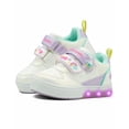 thumbnail image 2 of Tenis Con Luces Bubble Gummers Vilma Para Niña Arcoíris blanco 15, 2 of 7