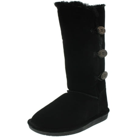 UPC 840627100062 product image for Bearpaw Women's Lauren Black Mid-Calf Suede Boot - 10M | upcitemdb.com