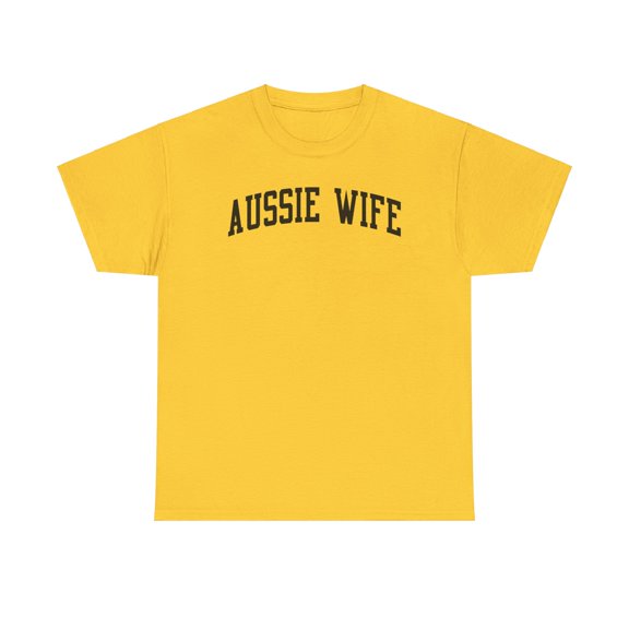 Aussie Wife Australian Wedding Anniversary Shirt Gifts Tshirt Crew Neck
