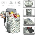 thumbnail image 5 of Travel Cooler Bag - LightColor Cartoon Dinosaurs Leaves Pattern Camping Beer Cooler Backpack with Bottle Opener- Waterproof Insulated Picnic Backpacks - Cooler Bag for Beach, 5 of 6
