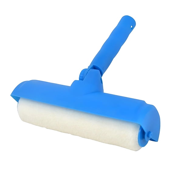 Ceiling Paint Roller,10 Inch/25 cm Adjustable Head Paint Roller with Baffle, Anti-Splatter Fabric Paint Roller, Lightweight Plastic Shell Frame, Easy Reach & Smooth Finish for High Ceiling Painting