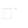 thumbnail image 1 of Mesita de noche de acrílico,Mesa auxiliar de acrílico transparente Mesa auxiliar transparente en capas,Mesa pequeña de acrílico,mesita de noche pequeña,compacta,Escultura de, 1 of 8