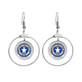 thumbnail image 1 of Northern Mariana Islands National Emblem Earrings Dangle Hoop Jewelry Drop Circle, 1 of 3