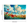 thumbnail image 4 of field of flowers clouds impressionism Tapestry Wall Hanging,  for Bedroom Living Room Dorm, Tapestry Suitable for hanging for decorative wall hanging, decorative bedroom, living room decoration, 4 of 7
