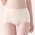thumbnail image 7 of VISALY Tummy Control Underwear for Women, Women'S Underwear High Waist Ice Breathable Briefs Multipack, Plus Size, Panties (Beige, L), 7 of 7