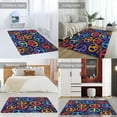 thumbnail image 3 of Peace Sign Music Love Psychedelic Soft Comfy Area Rugs Carpet Suitable for Living Room Kitchen Bedroom Laundry Room Home Decorations 23.6"x35", 3 of 7