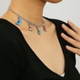 thumbnail image 3 of Collar para mujer, joyería para mujer, colgante con borlas de metal en contraste, regalo de joyería para mujer, collar de perlas, 3 of 5