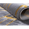 thumbnail image 6 of Rugs.com Marilyn Monroe™ Glam Trellis Collection Rug – 12 Ft Runner Gray Gold Medium Rug Perfect For Hallways, Entryways, 6 of 9