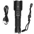 thumbnail image 3 of Waterproof Flashlight, 5 Light Levels USB Charging 2 Modes 16 Core Wick Flashlight Rechargeable With USB Cable For Outdoor For Adventure ANGGREK Otros, 3 of 8