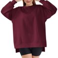 thumbnail image 5 of BEFOKA Womens Fall Long Sleeve Shirts Crewneck Casual Sweatshirt Fashion Pullover Work Tops Basic Tees Shirts Trendy Winter Outfits Clothes 2025 Loose Fits Outerwear, 5 of 8