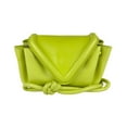 thumbnail image 1 of Pre-Owned BOTTEGA VENETA shoulder bag beak leather green yellow women's z4694 (Good), 1 of 5