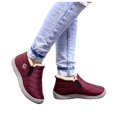 thumbnail image 3 of Bottes d'Hiver Chaudes en Velours Courtes pour Femmes Bottes Plates pour Femmes, 3 of 6