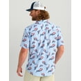 thumbnail image 5 of HUK - Mens KC Scott Patterned Kona Shirt, Performance Button Down Shirt, KC - Windsurfer, Large, 5 of 5