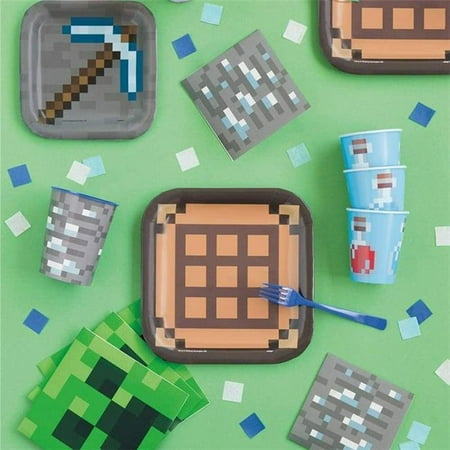 Minecraft 30380325 Beverage Napkins - 16 Per Pack