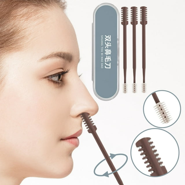 BotaniNest Stainless Steel Nose Hair Trimmer With 360° Rotating System And Precise Grooming For And Portable And Easy To Clean