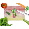 thumbnail image 2 of Flowering Cactus Watercolor Glass Cutting Board Large, 2 of 2
