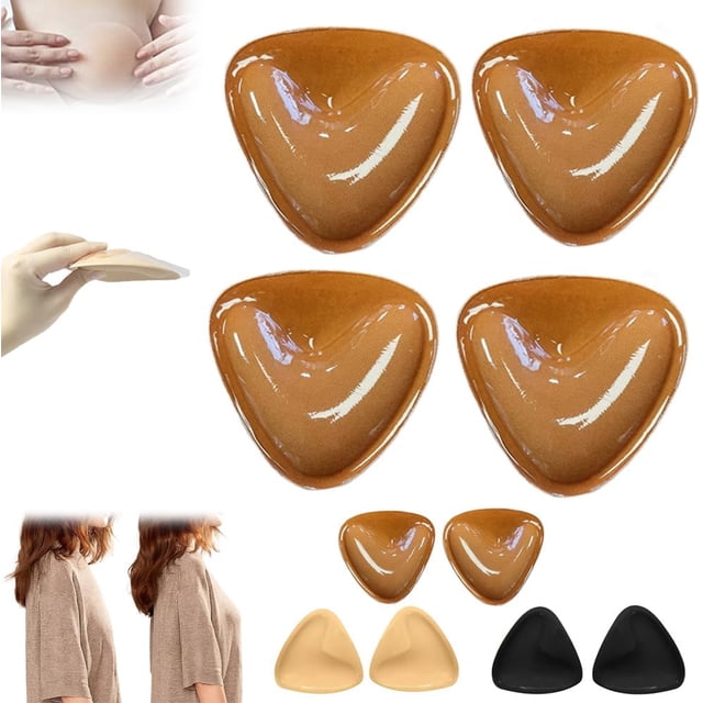 Sujetador push-up XINYU adhesivo triangular de silicona espesa