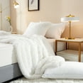thumbnail image 3 of HAOK Polyester Duvet Set, King, White, 5-Pieces, 3 of 4