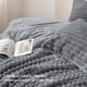 thumbnail image 3 of Juego de edredón Bedsure Fluffy Queen Size, gris, 3 piezas, 3 of 7