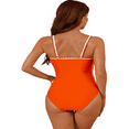 thumbnail image 5 of LYMAYTER Women One-Piece Swimsuit Spaghetti Straps Tummy Control Ruched Square Neck for Bathing Suit S-2XL, 5 of 10