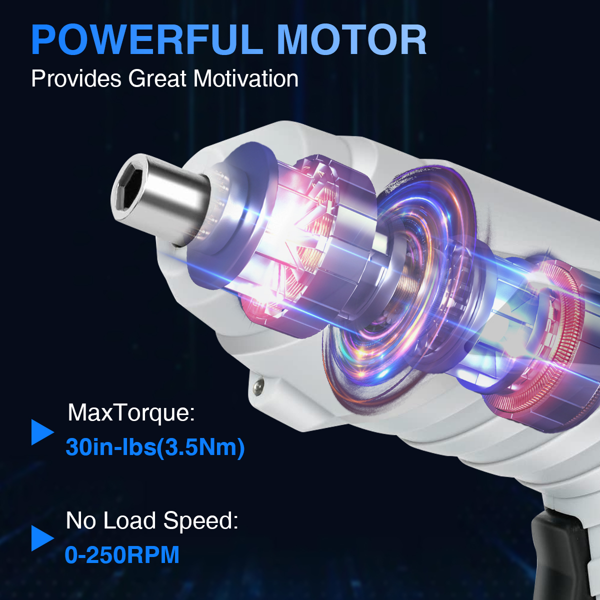 Hoey 47-in-1 Cordless Electric Screwdriver with USB Charging photo 4