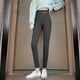 thumbnail image 2 of Gibobby Tops de maternidad para mujer polar cálido para otoño e invierno, mallas opacas gruesas de invierno de cintura alta (Gris, M), 2 of 5
