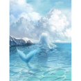 thumbnail image 1 of 5d Diy Diamond Painting Full Drill Round Diamond Embroidery Cartoon Mermaid Sea Pattern Cross Stitch Stickers Needlework Hobbies, 1 of 5